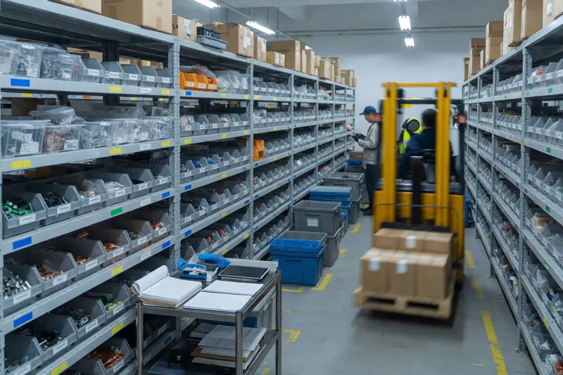 Electronics components warehouse and logistics — China supply chain tour by Latest Byte